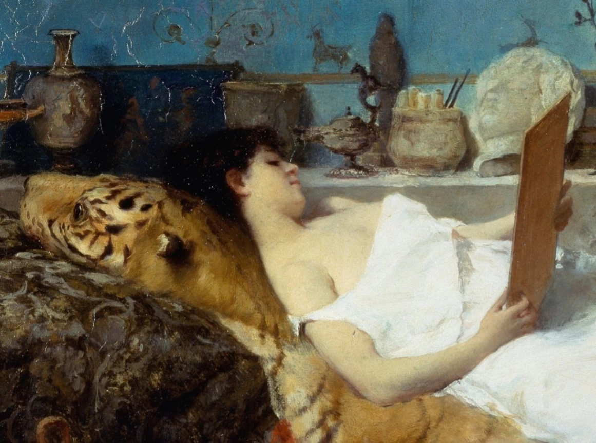 Bellezza orientale a riposo - dettaglio